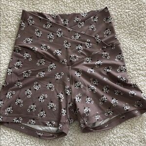 Aerie Brown Bike Shorts with High-Waisted Design